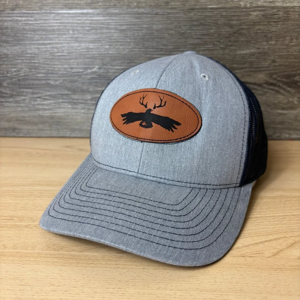Gray Hat Cap Snap Back Hunting‎ Outdoors Adjustable